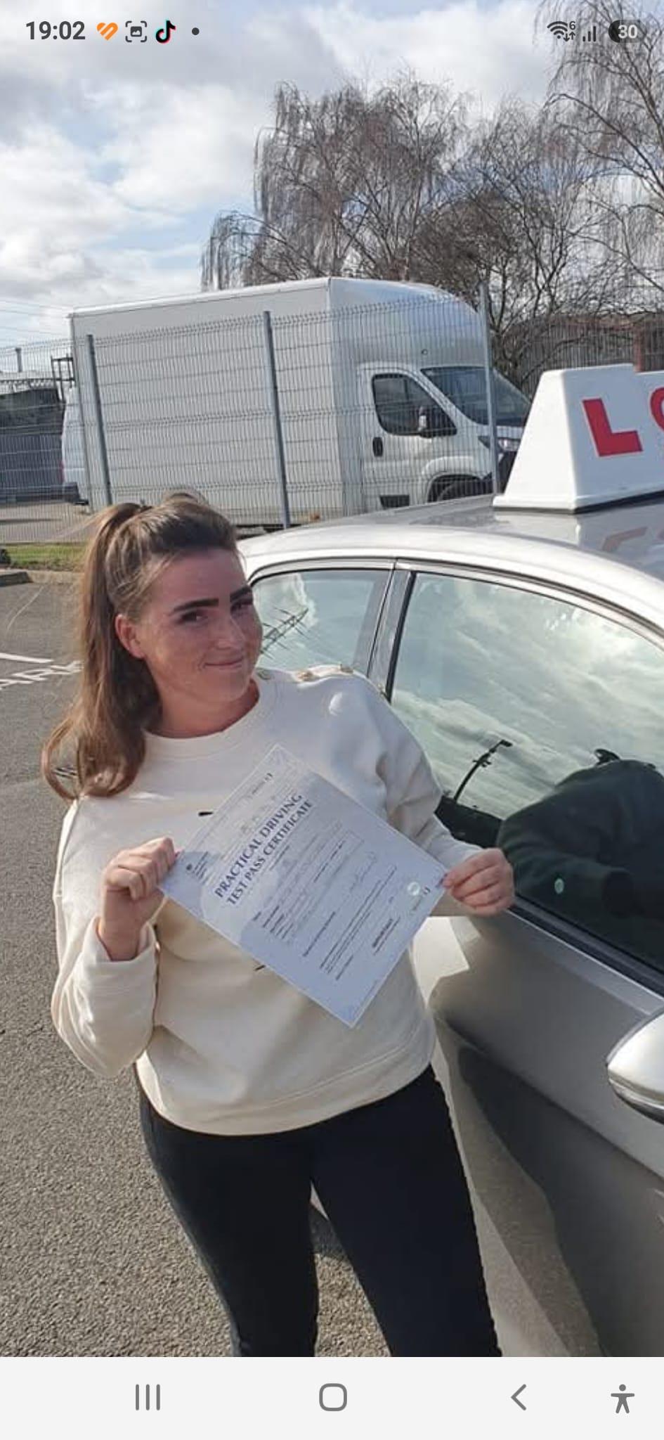 Recently passed student from Spot On Driver Training School